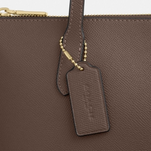 Fiona Zip Tote Bag - Gold/Dark Stone - Image 8