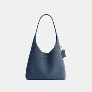 Coach Brooklyn Shoulder Bag 28 - Brass/Light Denim