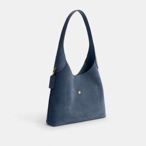 Coach Brooklyn Shoulder Bag 28 - Brass/Light Denim - Image 7