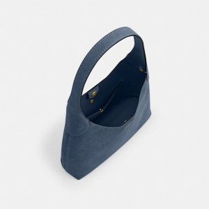 Coach Brooklyn Shoulder Bag 28 - Brass/Light Denim - Image 4