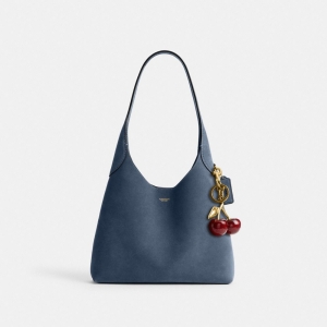 Coach Brooklyn Shoulder Bag 28 - Brass/Light Denim - Image 6
