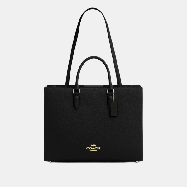Coach Maggie Tote Bag - Gold/Black
