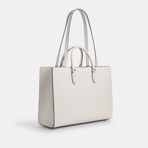 Coach Maggie Tote Bag - Gold/Chalk - Image 7