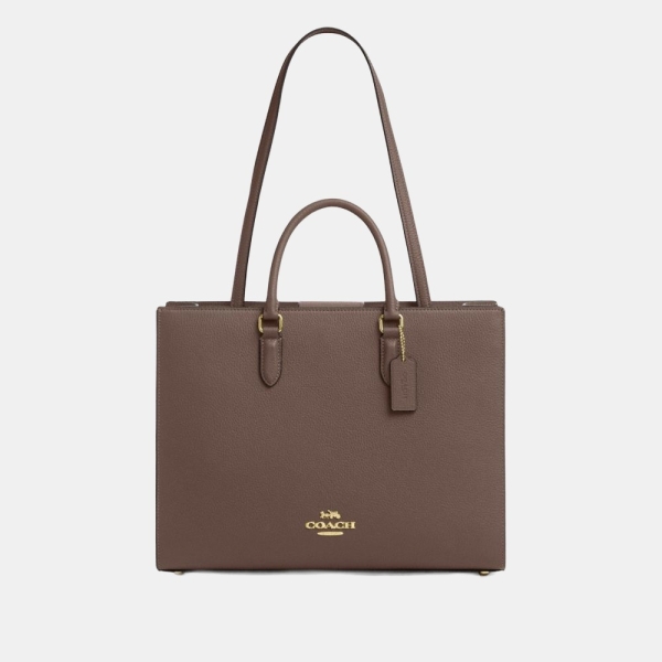 Coach Maggie Tote Bag - Gold/Dark Stone
