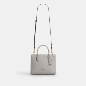 Coach Maggie Small Tote Bag - Gold/Dove Grey - Image 10