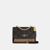 Coach Klare Crossbody Bag In Blocked Signature Canvas - Gold/Walnut/Tan