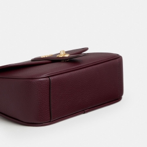 Coach Hadley Shoulder Bag - Gold/Dark Wine - Image 8