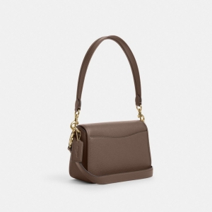 Coach Hadley Shoulder Bag - Gold/Dark Stone - Image 7