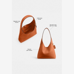 Coach Brooklyn Shoulder Bag 28 - Brass/Toffee - Image 11