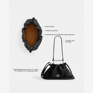 Coach Faye Shoulder Bag - Silver/Black - Image 11