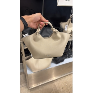 DKNY - VERO Structured Top Handle Shoulder Bag - Beige