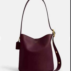 Coach Bleecker Bucket Bag - Burgundy
