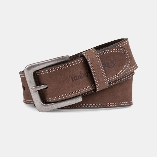 Timberland 38mm Boot Leather Belt - Brown