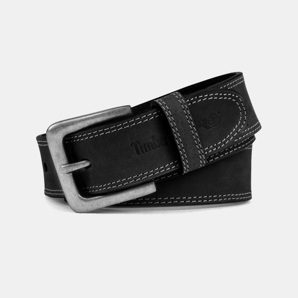 Timberland 38mm Boot Leather Belt - Black