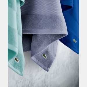 Lacoste Heritage Anti-Microbial Supima Cotton Bath Towel, 30" x 54" - Magenta - Image 9
