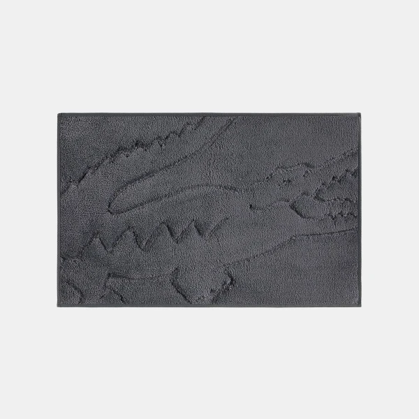 Lacoste Home Heritage Anti-Microbial Bath Rug, 20" x 32" - Meteorite
