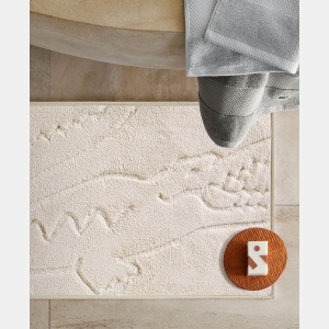 Lacoste Heritage Anti-Microbial Bath Rug, 20" x 32" - Chalk - Image 3
