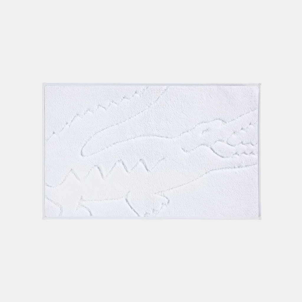 Lacoste Home Heritage Anti-Microbial Bath Rug, 20" x 32" - White