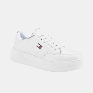 Tommy Hilfiger Grazie Lightweight Lace Up Casual Sneakers - White