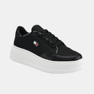 Tommy Hilfiger Grazie Lightweight Lace Up Casual Sneakers - Black