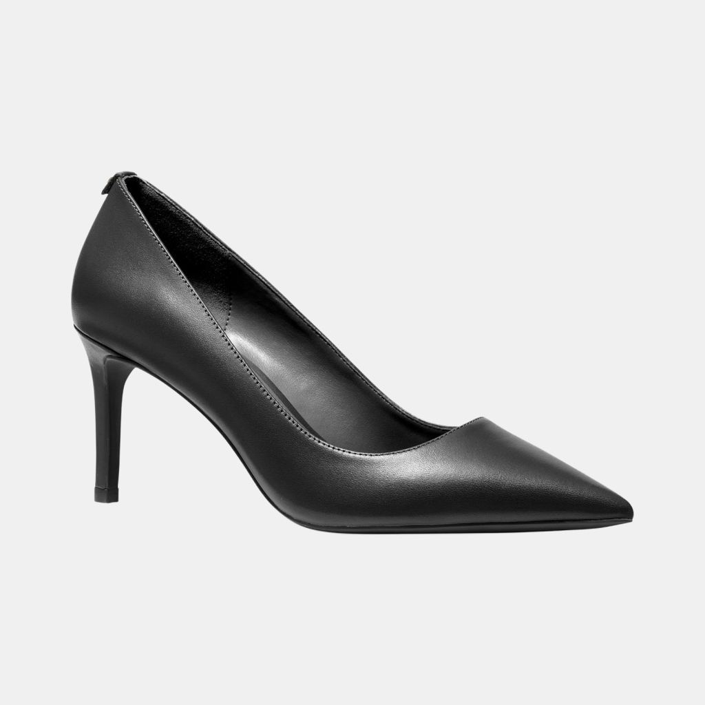 Michael Kors Women's Alina Flex Leather Pointed-Toe Pumps - Black
