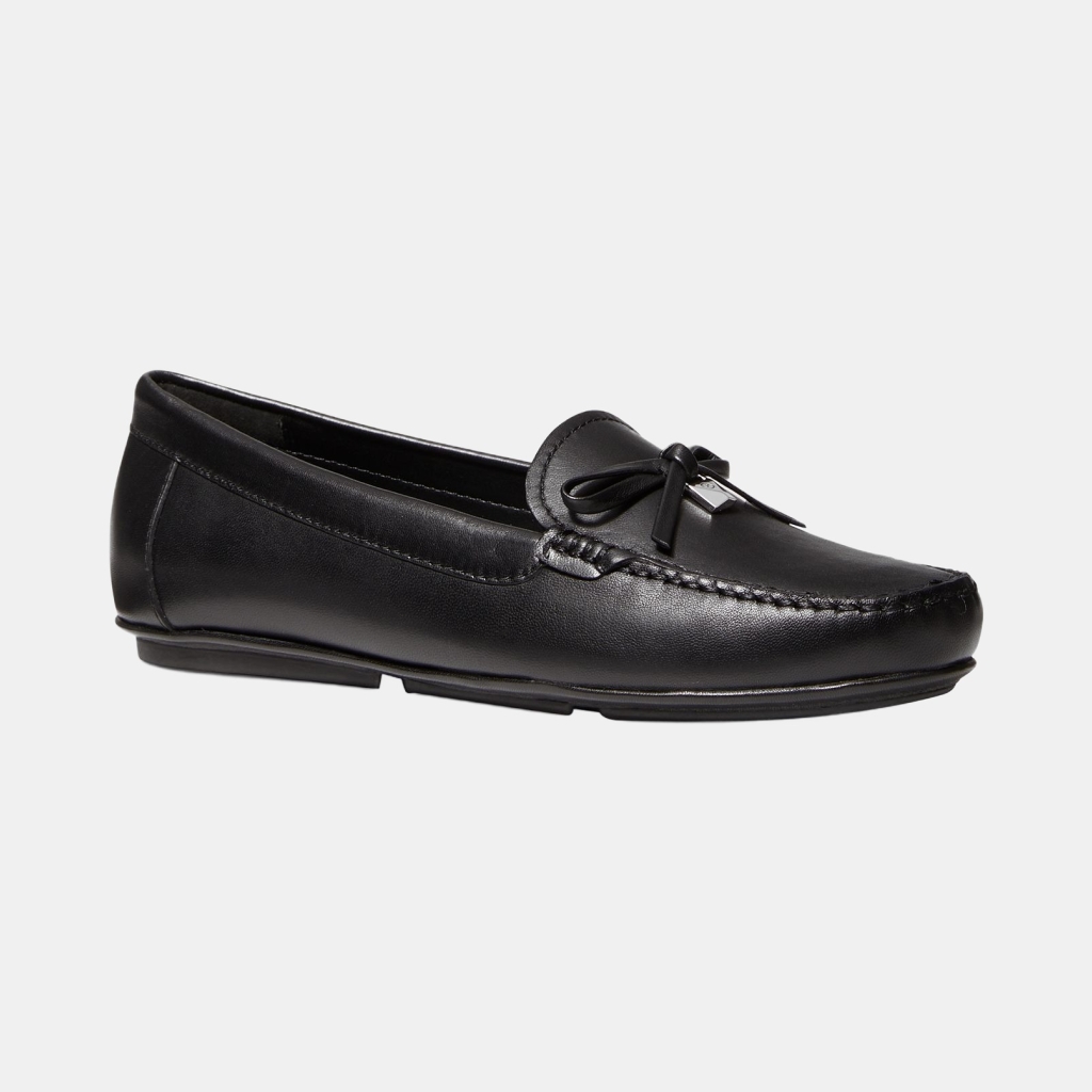 Michael Kors Women's Leather Juliette Moccasin Loafers - Black