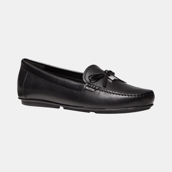 Michael Kors Women's Leather Juliette Moccasin Loafers - Black