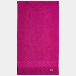 Lacoste Home Heritage Anti-Microbial Supima Cotton Bath Towel, 30" x 54" - Magenta