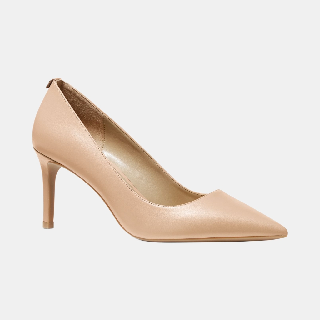Michael Kors Women's Alina Flex Leather Pointed-Toe Pumps - Light Blush