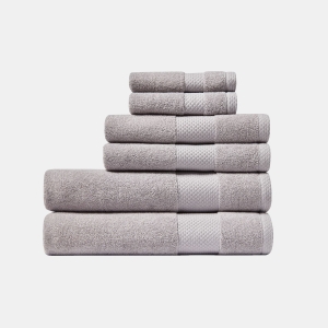 Lacoste Home Heritage Anti-Microbial Supima Cotton Bath Towel, 30" x 54" - Micro Chip
