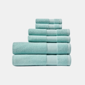 Lacoste Home Heritage Anti-Microbial Supima Cotton Bath Towel, 30" x 54" - Mint