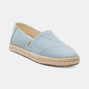 TOMS Women's Alpargata Rope 2.0 Espadrilles Slip-On Flats - Pastel Blue
