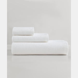 Calvin Klein CLOSEOUT! Eternity Solid Cotton Terry 3-Piece Towel Set - White - Image 9
