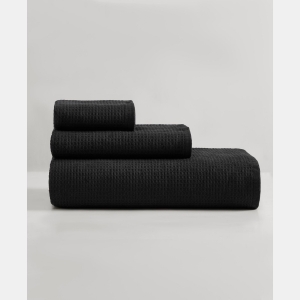 Calvin Klein CLOSEOUT! Eternity Solid Cotton Terry 3-Piece Towel Set - Black - Image 9