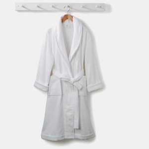 Hotel Collection Turkish Cotton Shawl-Collar Robe, Exclusively at Macy’s - White
