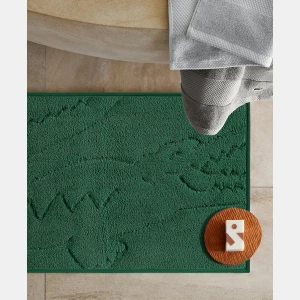 Lacoste Heritage Anti-Microbial Bath Rug, 20" x 32" - Croc Green - Image 3