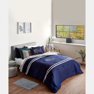Lacoste Home Big Croc 2-Pc. Comforter Set, Twin - Navy