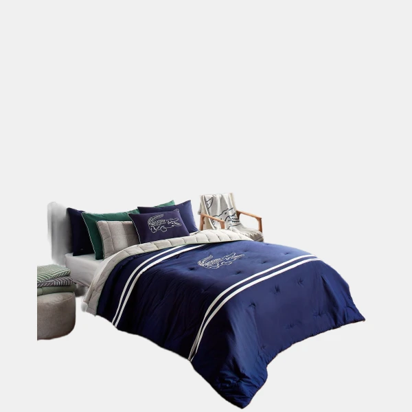 Lacoste Home Big Croc 2-Pc. Comforter Set, Twin - Navy
