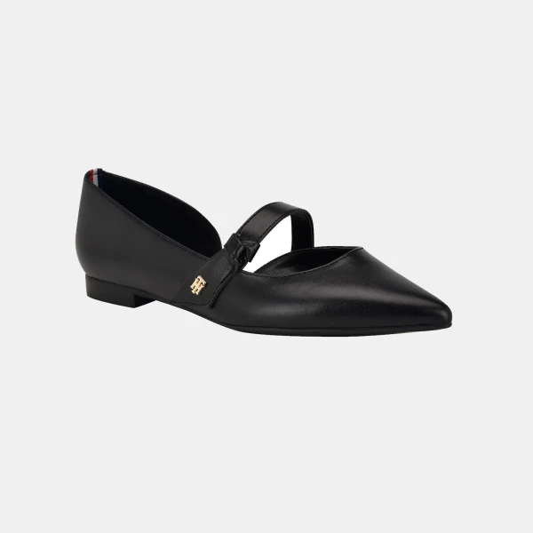 Tommy Hilfiger Women's Venny d'Orsay Mary Jane Flats - Black