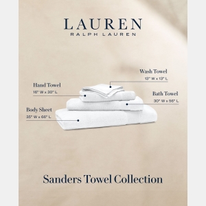 Sanders Solid Antimicrobial Cotton Bath Towel, 30" x 56" - White - Image 3