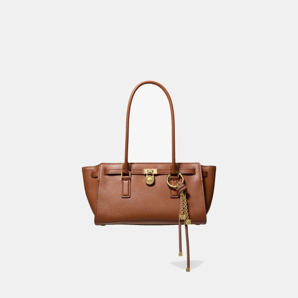 MICHAEL Michael Kors Hamilton Moderne Small Leather Satchel - LUGGAGE