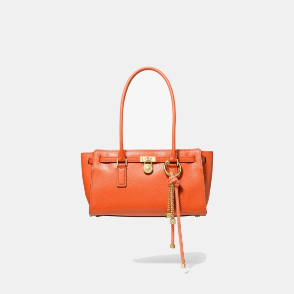 MICHAEL Michael Kors Hamilton Moderne Small Leather Satchel - MIMOSA