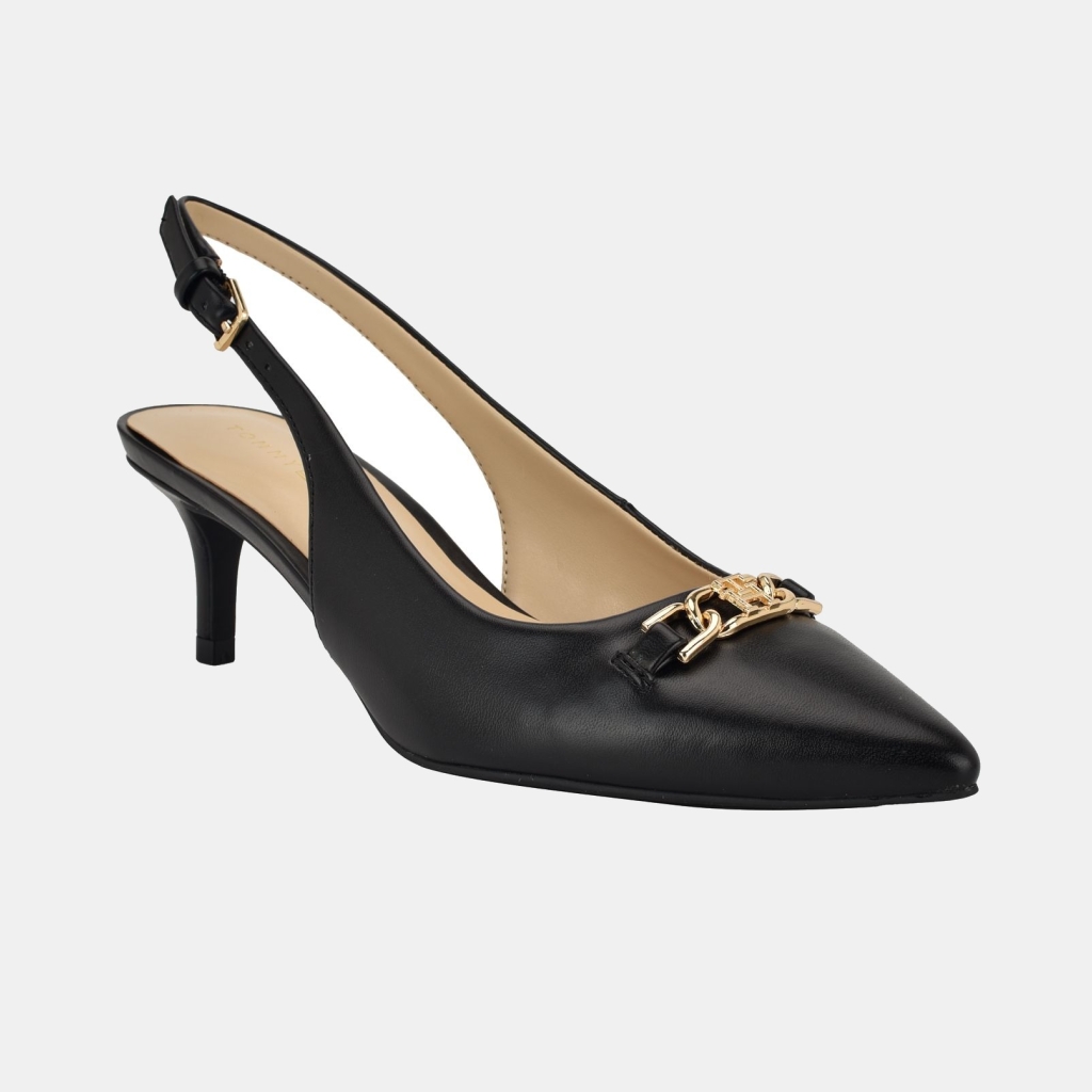 Tommy Hilfiger Women's Tienna Slingback Pointed Toe Pumps - Black