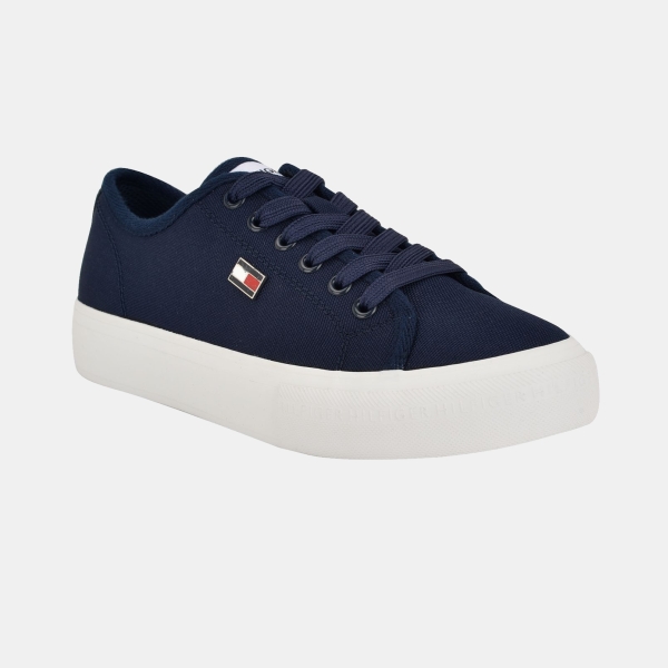 Tommy Hilfiger Women's Aressa Flag Lace-Up Sneakers - Navy