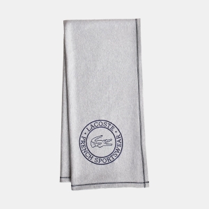 Lacoste Home Lacoste Sportswear Cotton Throw, 50" x 70" - Gray