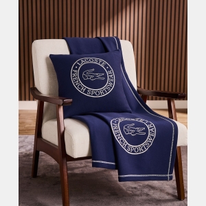 Lacoste Sportswear Cotton Throw, 50" x 70" - Navy - Image 4