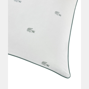 Lacoste All Over Crocs Cotton Medium Density Pillow, Standard/Queen - Image 4