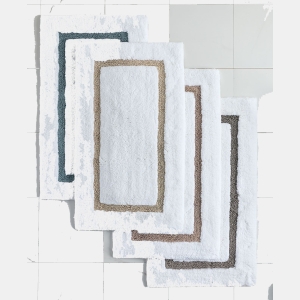 Hotel Collection Linea Cotton Bath Rug, 20" x 34" - Steel