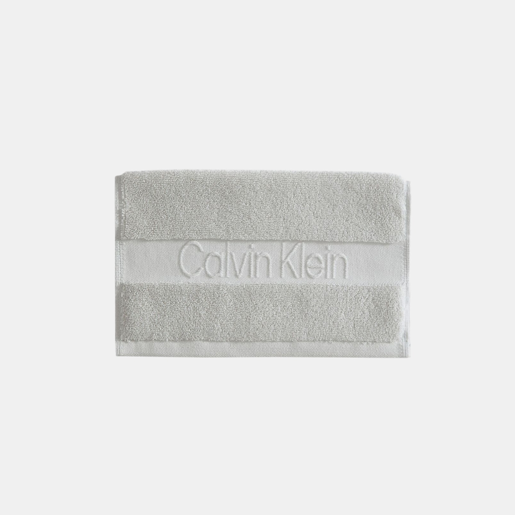 Calvin Klein Iconic Cotton Jacquard Bath Towel, 56" x 30" - Gray