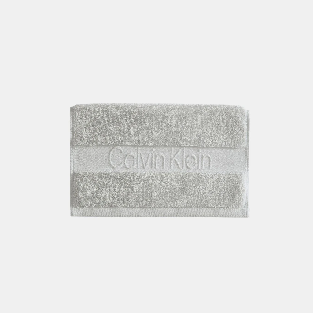 Calvin Klein Iconic Cotton Jacquard Bath Towel, 56" x 30" - Gray